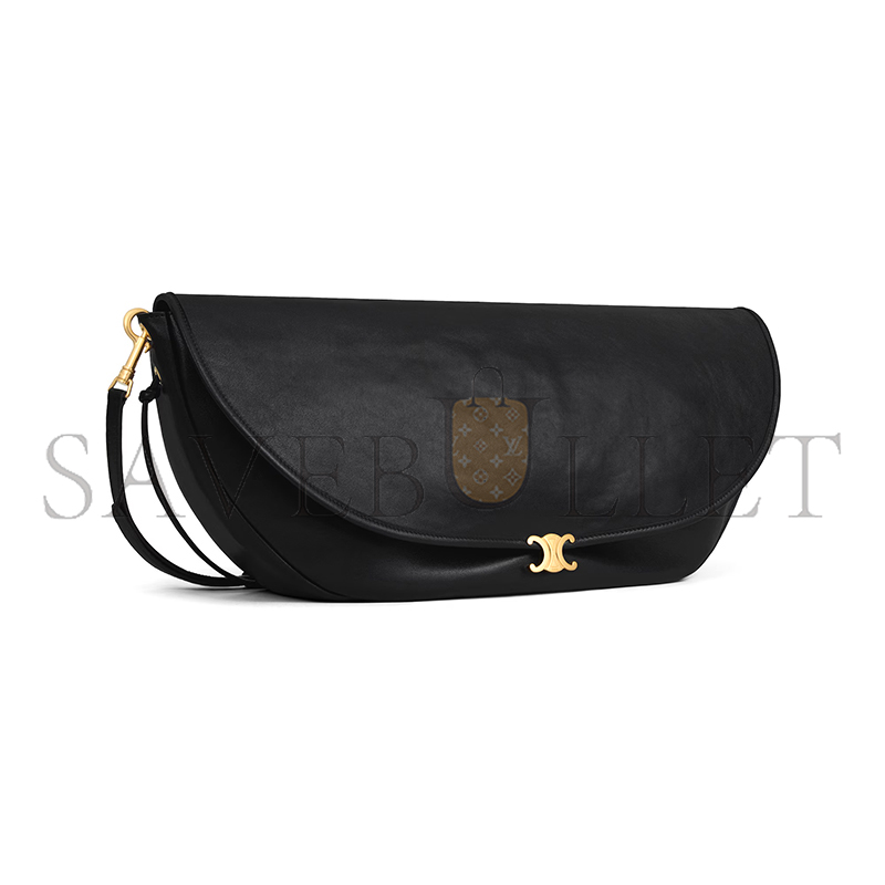 CELINE HALFMOON SOFT TRIOMPHE BAG IN SUPPLE SHINY LAMBSKIN 124142T88.38NO (46*19*10cm)